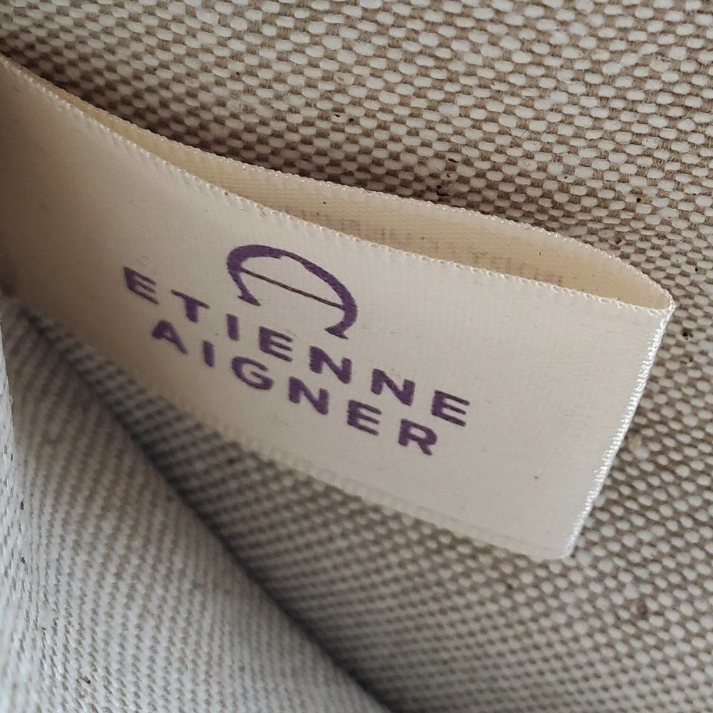 Etienne Aigner Black Leather Clutch and Card Holder NWOT - Picture 2 of 13